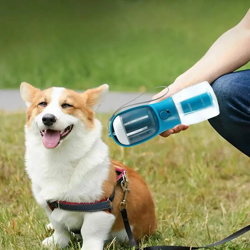 3 in 1 Water Bottle, Feeder And Garbage Bag